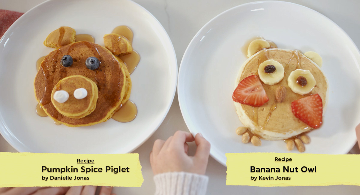 Banana Nut Owl Pancakes
