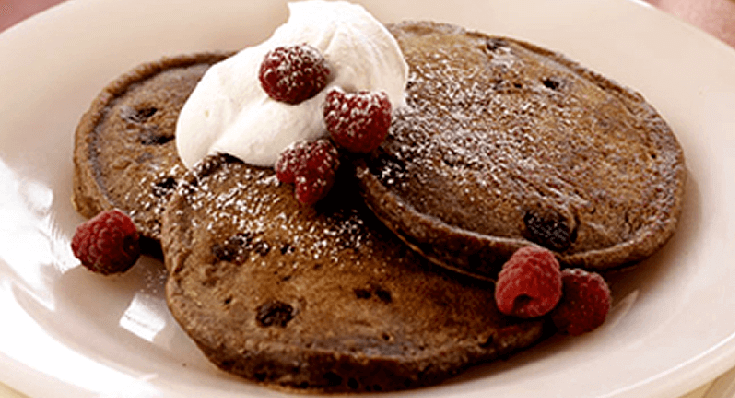 Chocoholic Brekkie Pancakes