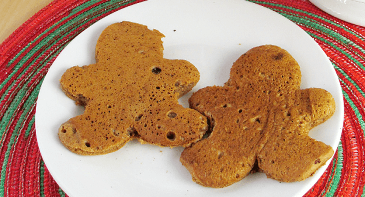 Gingerbread Man Pancakes